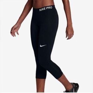 Nike PRO Dri-Fit Cropped Leggings Black Size Large